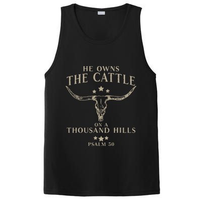 He Owns The Cattle On A Thousand Hills Psalm 50 PosiCharge Competitor Tank