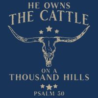 He Owns The Cattle On A Thousand Hills Psalm 50 Infant Baby Jersey Bodysuit