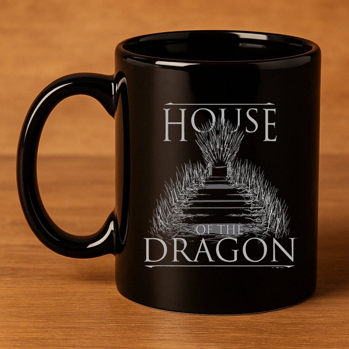 House of the Dragon Iron Thone 11oz C Handle Ceramic Mug