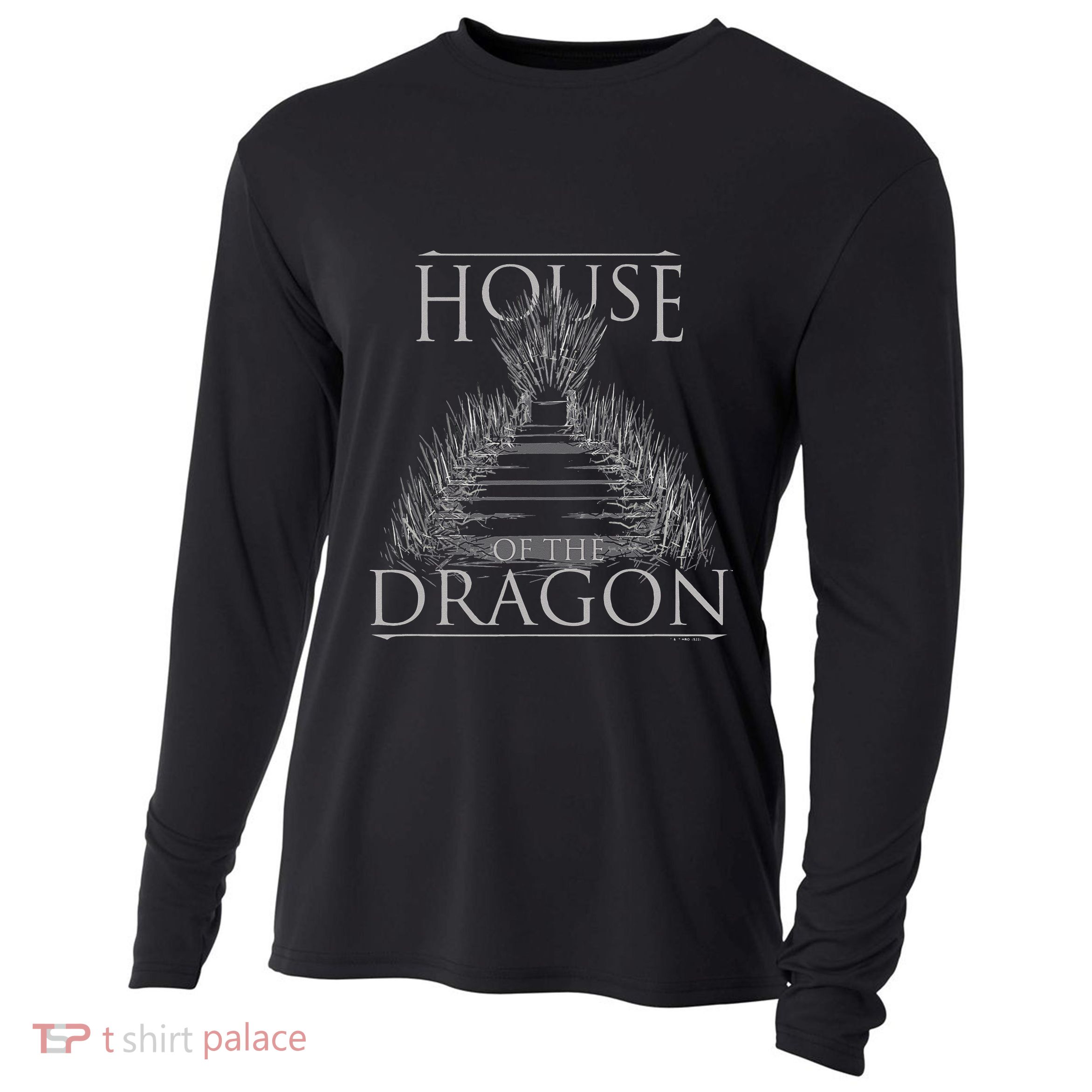 House of the Dragon Iron Thone Cooling Performance Long Sleeve Crew