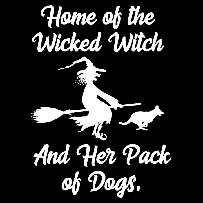 Home Of The Wicked Witch And Her Pack Of Dogs Funny Cooling Performance Crew T-Shirt