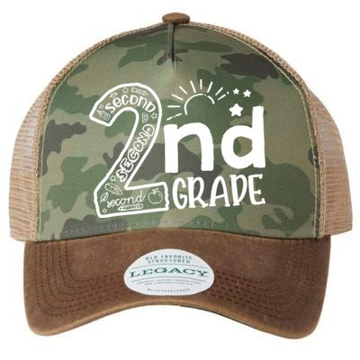 Hello On To 2nd Grade Teachers Boy and Team Secound Grade Legacy Tie Dye Trucker Hat