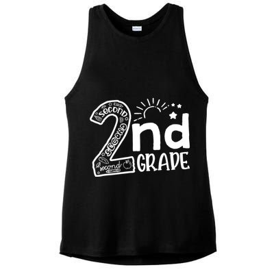 Hello On To 2nd Grade Teachers Boy and Team Secound Grade Ladies PosiCharge Tri-Blend Wicking Tank