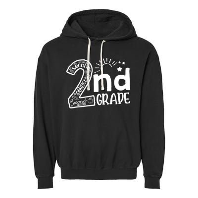 Hello On To 2nd Grade Teachers Boy and Team Secound Grade Garment-Dyed Fleece Hoodie