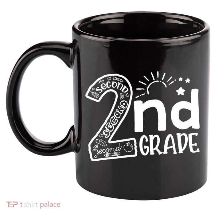 Hello On To 2nd Grade Teachers Boy and Team Secound Grade 11oz C Handle Ceramic Mug