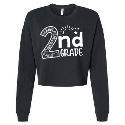 Hello On To 2nd Grade Teachers Boy and Team Secound Grade Cropped Pullover Crew