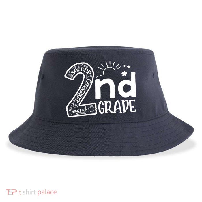 Hello On To 2nd Grade Teachers Boy and Team Secound Grade Sustainable Bucket Hat
