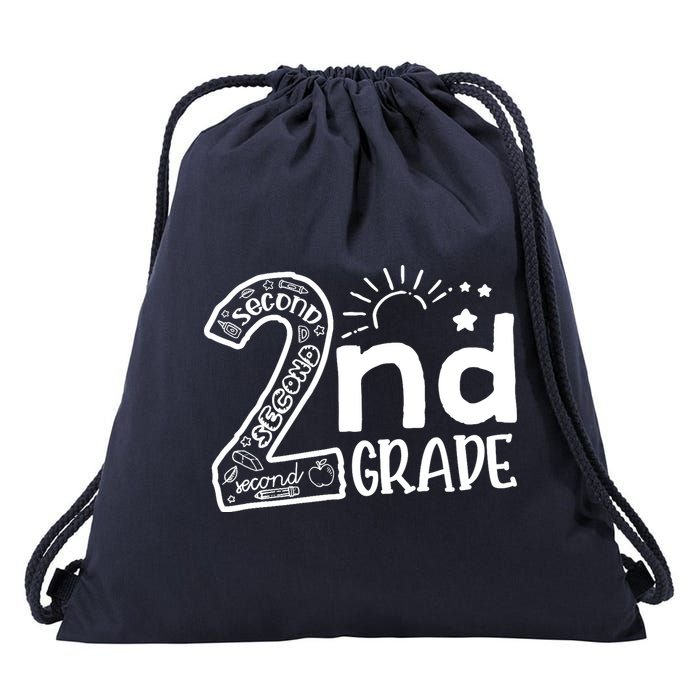 Hello On To 2nd Grade Teachers Boy and Team Secound Grade Drawstring Bag