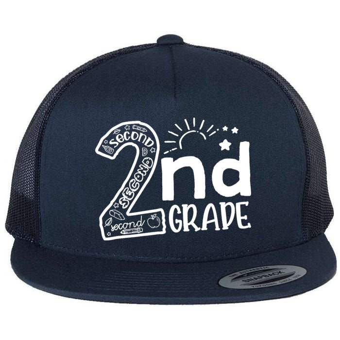 Hello On To 2nd Grade Teachers Boy and Team Secound Grade Flat Bill Trucker Hat