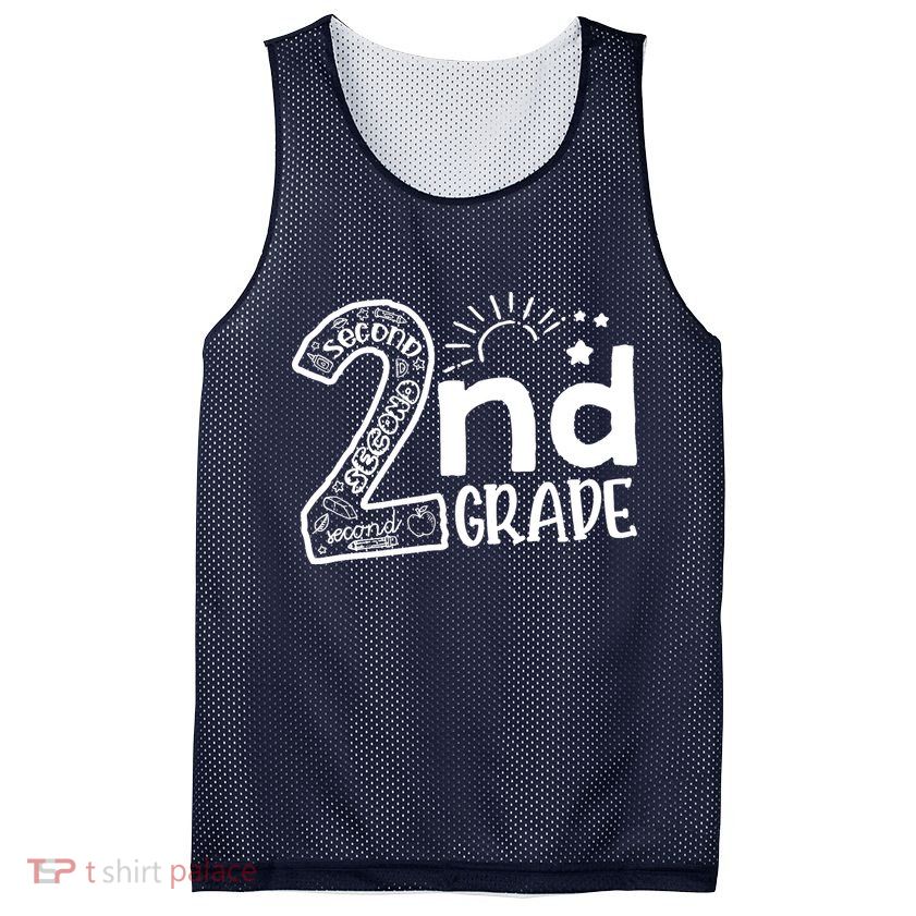 Hello On To 2nd Grade Teachers Boy and Team Secound Grade Mesh Reversible Basketball Jersey Tank