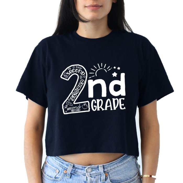 Hello On To 2nd Grade Teachers Boy and Team Secound Grade Crop Top