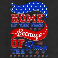 Home Of The Free Because Of The Brave 4th Of July 25L Jumbo Tote