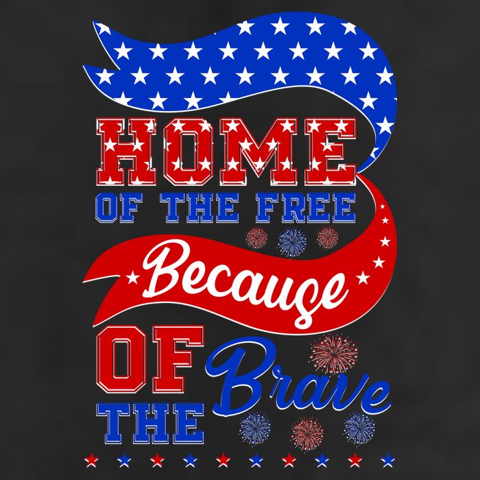 Home Of The Free Because Of The Brave 4th Of July 25L Jumbo Tote