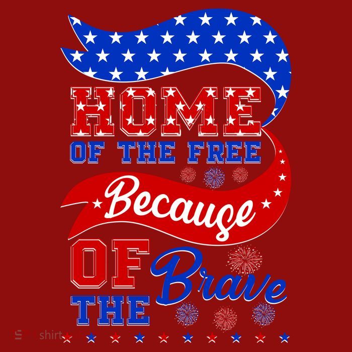 Home Of The Free Because Of The Brave 4th Of July Cooling Performance Long Sleeve Crew