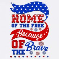 Home Of The Free Because Of The Brave 4th Of July Garment-Dyed Sweatshirt