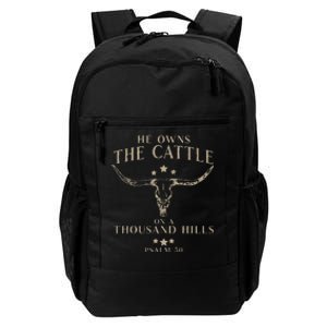 He Owns The Cattle On A Thousand Hills Psalm 50 Daily Commute Backpack