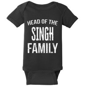 Head Of The Singh Family Reunion Baby Bodysuit