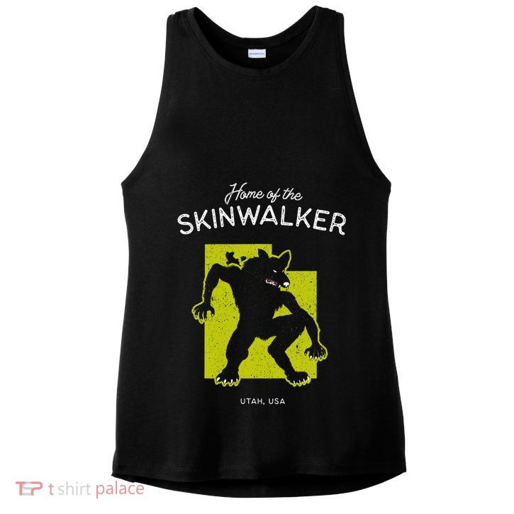 Home Of The Skinwalker Utah Usa Cryptid Ladies PosiCharge Tri-Blend Wicking Tank