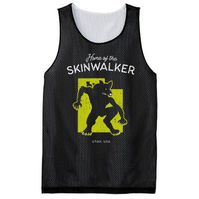 Home Of The Skinwalker Utah Usa Cryptid Mesh Reversible Basketball Jersey Tank