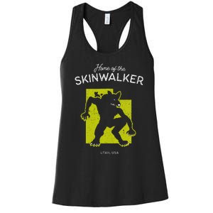 Home Of The Skinwalker Utah Usa Cryptid Women's Racerback Tank