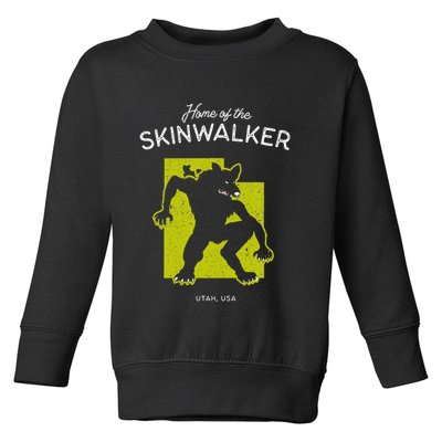 Home Of The Skinwalker Utah Usa Cryptid Toddler Sweatshirt