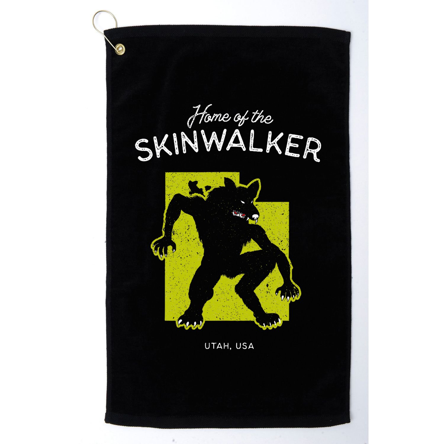 Home Of The Skinwalker Utah Usa Cryptid Golf Towel