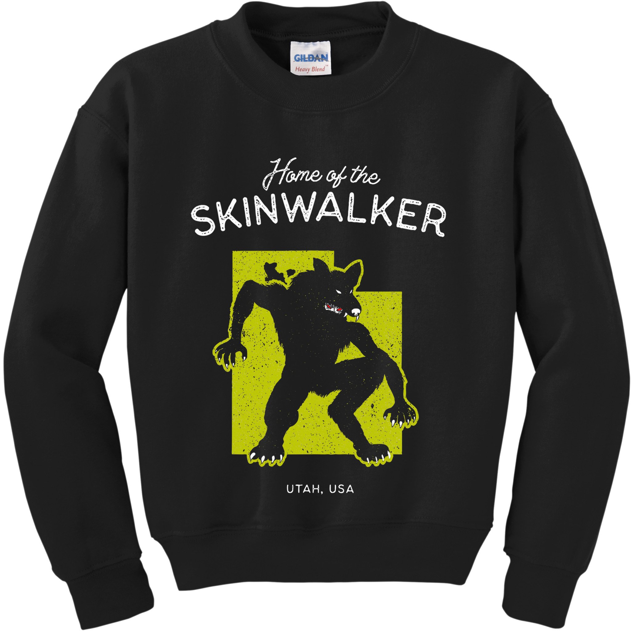 Home Of The Skinwalker Utah Usa Cryptid Kids Sweatshirt