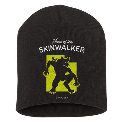 Home Of The Skinwalker Utah Usa Cryptid Short Acrylic Beanie