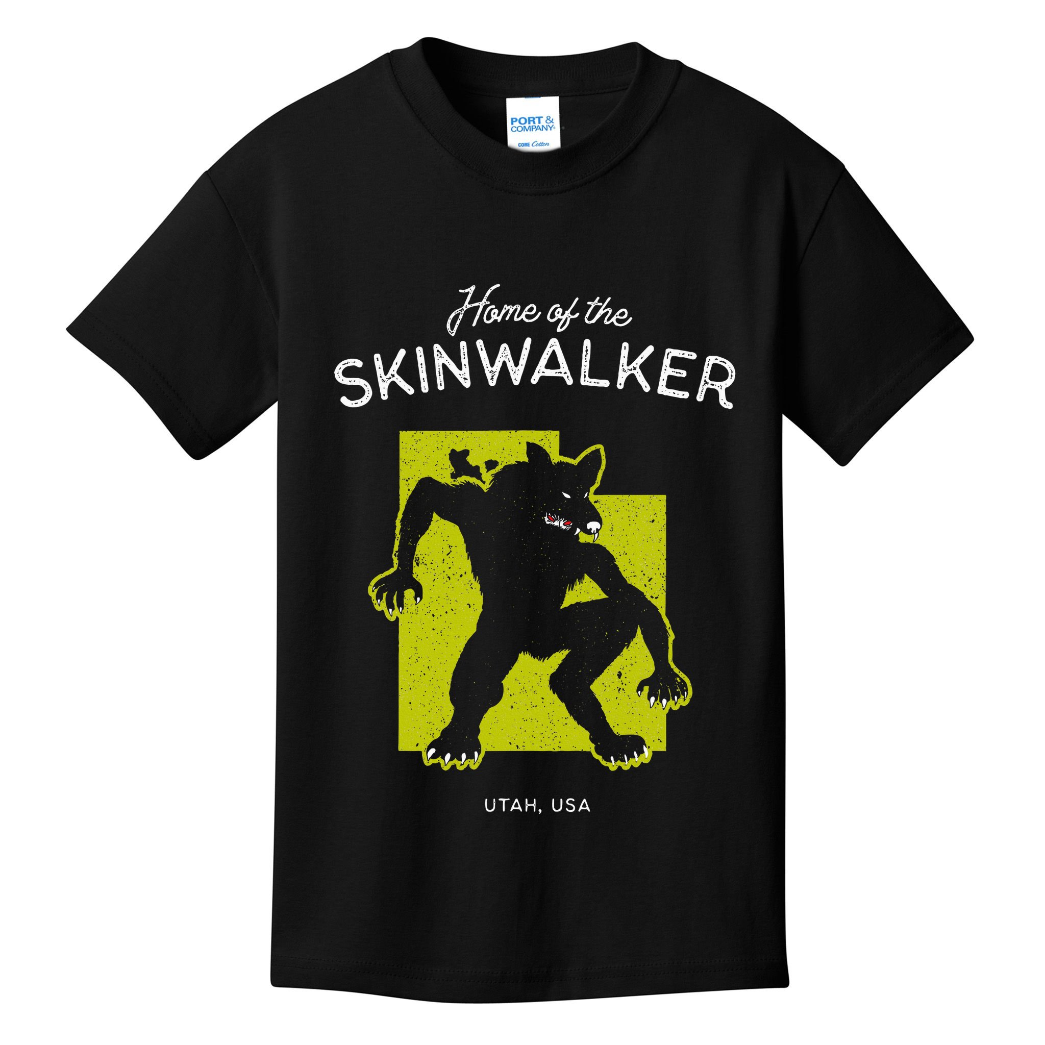 Home Of The Skinwalker Utah Usa Cryptid Kids T-Shirt