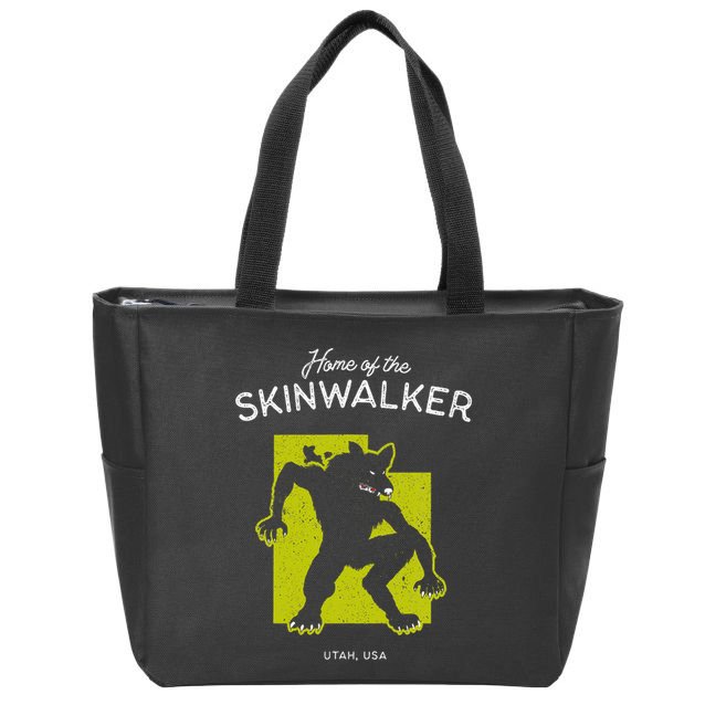 Home Of The Skinwalker Utah Usa Cryptid Zip Tote Bag