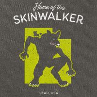 Home Of The Skinwalker Utah Usa Cryptid Cotton Canvas Backpack