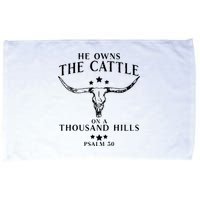 He Owns The Cattle On A Thousand Hills Psalm 50 Microfiber Hand Towel