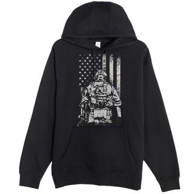 Home Of The Free Because Of The Brave Premium Pullover Hoodie