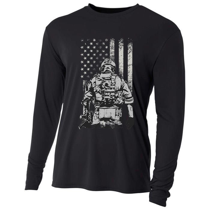 Home Of The Free Because Of The Brave Cooling Performance Long Sleeve Crew