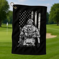Home Of The Free Because Of The Brave Golf Towel