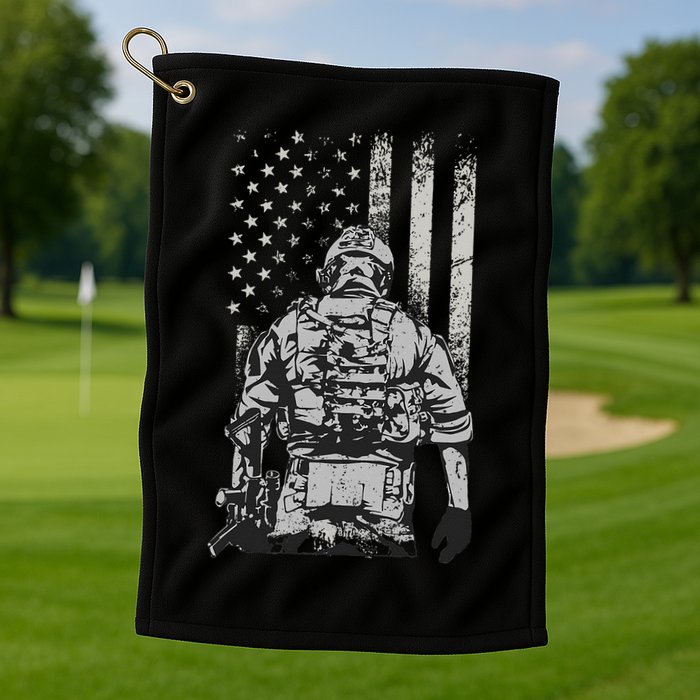 Home Of The Free Because Of The Brave Golf Towel