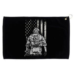 Home Of The Free Because Of The Brave Grommeted Golf Towel