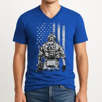 Home Of The Free Because Of The Brave V-Neck T-Shirt