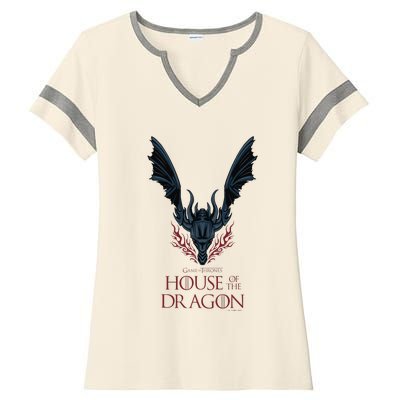 House of the Dragon Dark Wings Spread Ladies Halftime Notch Neck Tee