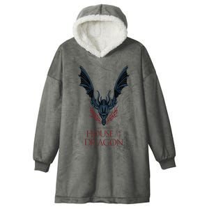 House of the Dragon Dark Wings Spread Hooded Wearable Blanket