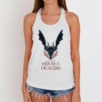 House of the Dragon Dark Wings Spread Women's Knotted Racerback Tank