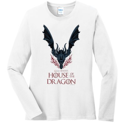 House of the Dragon Dark Wings Spread Ladies Long Sleeve Shirt