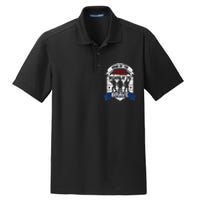 Home Of The Free Because Of The Brave Proud American Veteran Dry Zone Grid Polo