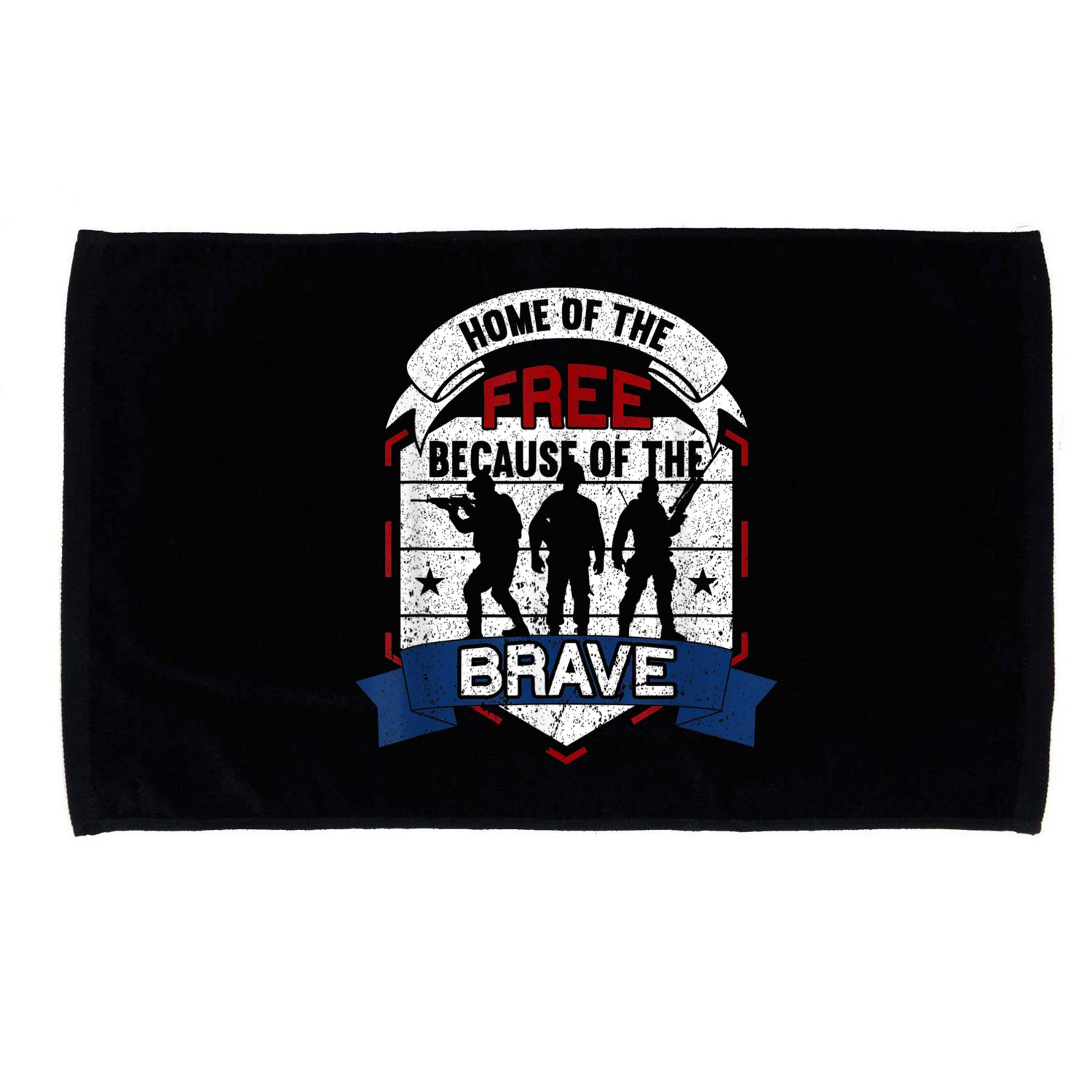 Home Of The Free Because Of The Brave Proud American Veteran Microfiber Hand Towel