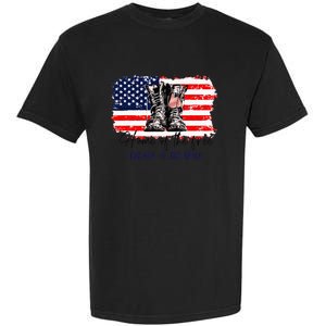 Home Of The Free Because Of The Brave American Flag Garment-Dyed Heavyweight T-Shirt