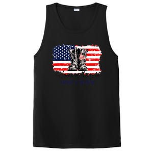 Home Of The Free Because Of The Brave American Flag PosiCharge Competitor Tank