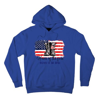 Home Of The Free Because Of The Brave American Flag Hoodie