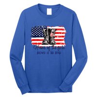 Home Of The Free Because Of The Brave American Flag Long Sleeve Shirt