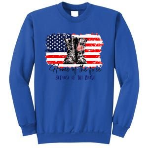 Home Of The Free Because Of The Brave American Flag Sweatshirt