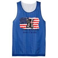 Home Of The Free Because Of The Brave American Flag Mesh Reversible Basketball Jersey Tank